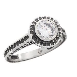 Silpada Perfect Bliss Sterling Silver and CZ Ring